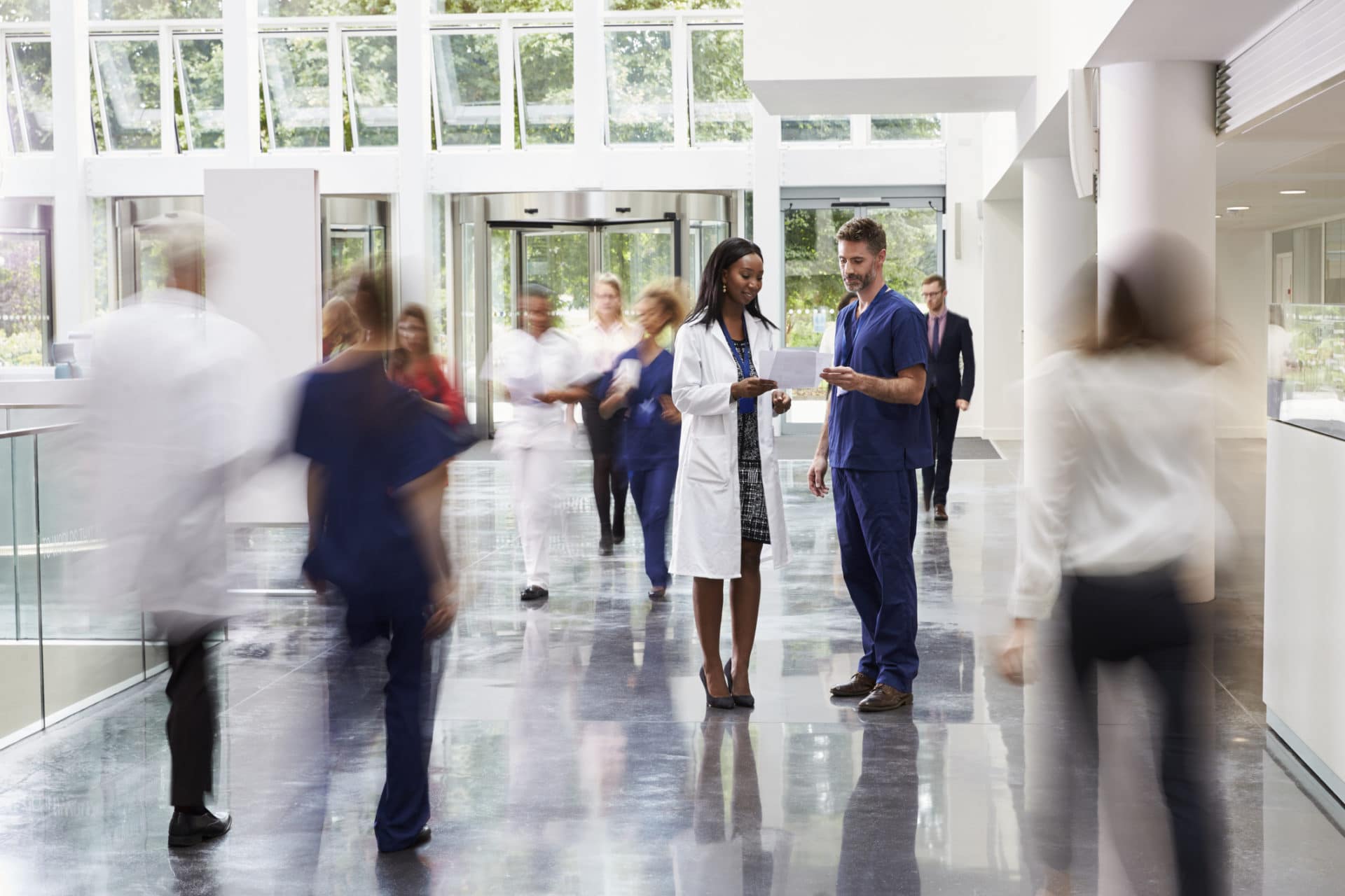 Healthcare Organization Discussing HIPAA Compliance